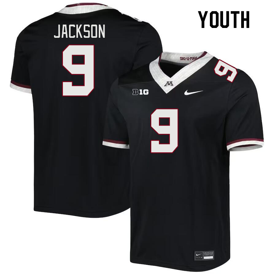 Youth #9 Daniel Jackson Minnesota Golden Gophers College Football Jerseys Stitched-Black